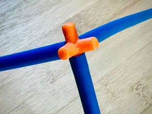 Various Connectors for Straw Construction Set