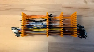 Breadboard or jumper cable holder, Skadis compatible