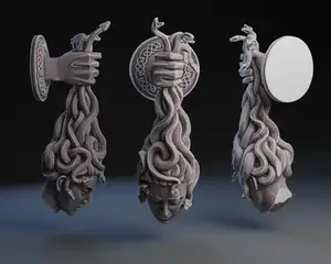 Hand Holding Medusa's Head