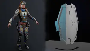 Forearm armor piece-Shield weaver armor from Horizon Zero Dawn and Horizon forbidden west worn by Aloy