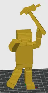 Print In Place Minecraft Model