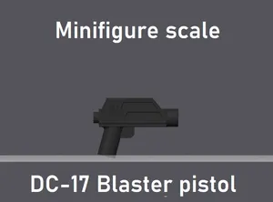 LEGO Minifigure scale StarWars DC-17 blaster pistol