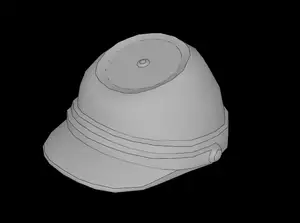Lego Compatible (30135.dat) Minifig Hat Kepi