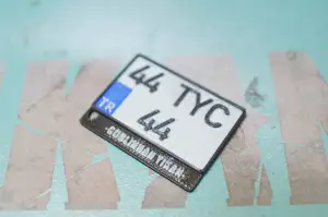TR Motosiklet Plaka Anahtarlık - TR Motorcycle License Plate Keychain