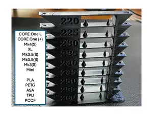 Improved All-In-One Temperature and Bridging Tower -- Hi to Lo Temps, PLA/PETG/ASA/TPU/PCCF