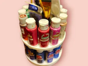Apple Barrel Folk Art Paint Container 360 Fitted Free Floating Rotating Carousel Modular