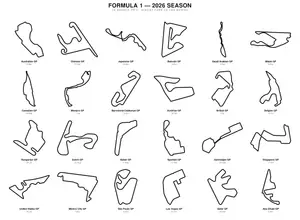 Formula 1 Race Tracks (2016-2026)