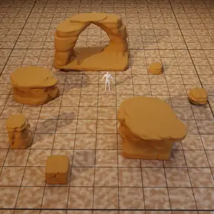 Sandstone Rock Terrain Pack