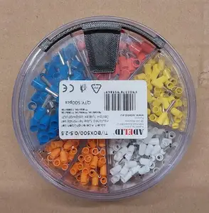 Clip for round organizer of kit bootlace ferrules.