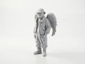 Winged Monkey Angel Figurine Animal 3D Printable