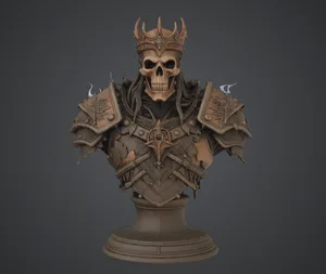 Undead Lich King Bust