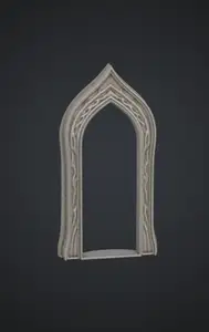 Gothic Arch Frame – Ornate Pointed Window