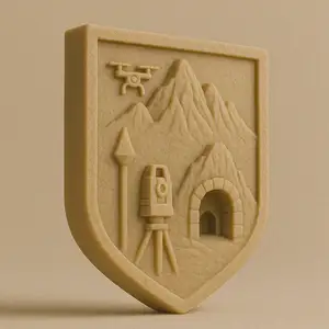 mine surveyor's keychain