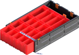 GEN2 270-2W-1H Decor Parts Drawer V2 - 20 Slot