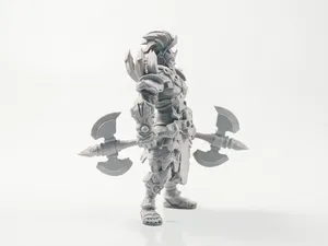 Draven Armored Warrior Figurine LOL Champions 3D Printable