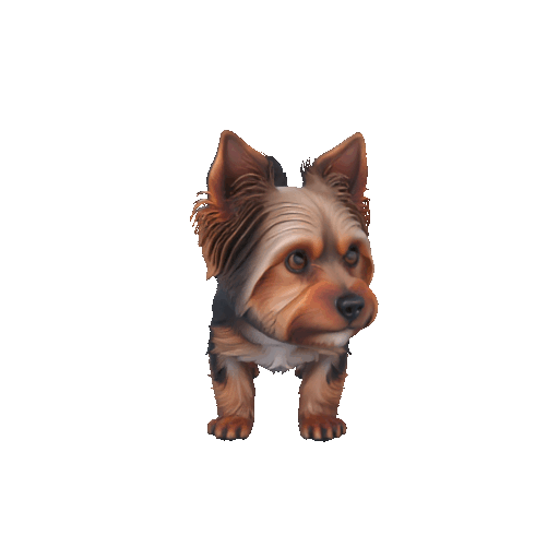 Yorkshire Terrier Figurine – 3D Printable Tiny Dog Model