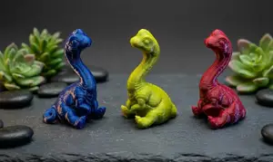 Cute 3D Printed Brontosaurus Dinosaur Figurine
