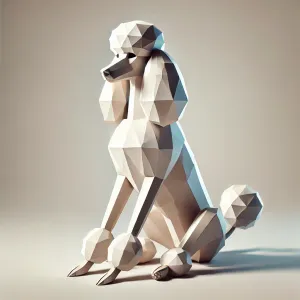 Poodle Dog Low Poly