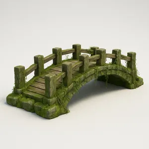 Ancient Overgrown River Bridge