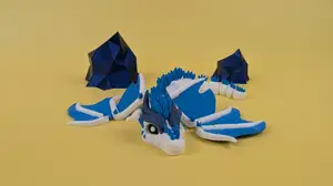 Elder Ice Dragon - Flexi Toy Figure
