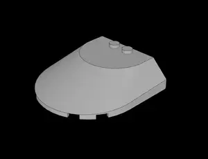 Lego Compatible (3383.dat) Windscreen 6 x 6 x 1.333 Sloped