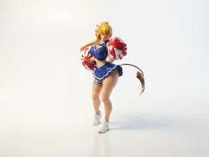 Cheerleader Figurine Female Character 3D Printable