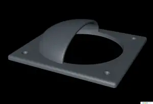 Unhookable Yachting Hemispheric Door Handle