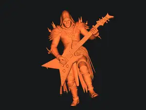 Guitar hero player heavy metal death