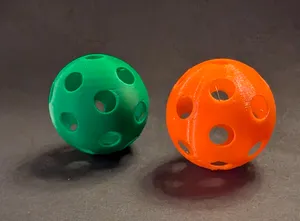 Ball with holes