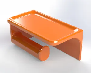 Toilet Paper Holder with Phone Shelf