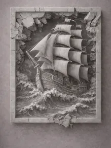 3d Picture Sailing ship