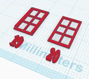 WIP replacement window frames for Ratio 503 signal box