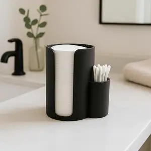 Modern Q-Tip & Cotton Pad Organizer