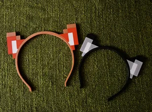 Minecraft wolf/fox ears headband