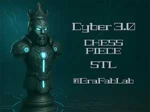 Cyber 3.0 "King" - chess piece
