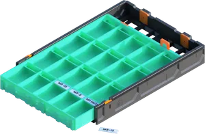 GEN2 240-2W-0.5H Decor Parts Drawer V2 - 20 Slot