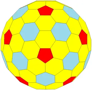 Geodesic Goldberg Icosahedral Polyhedron (3,0)