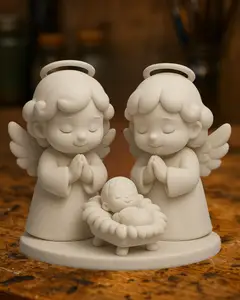 Cute Nativity Angels Figurine