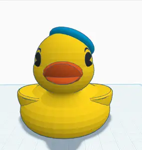 Duck with beret