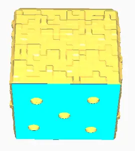 MineCraft Grass Block Plant Pot With Holes