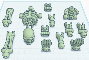 skeleton from TINKERCAD