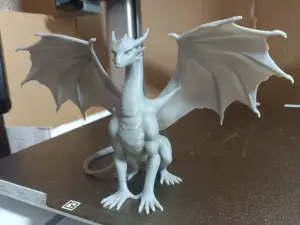 Sitting Dragon with Wings Spread