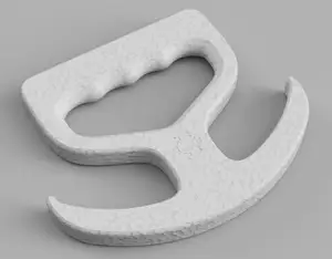 Grocery bag holder hook