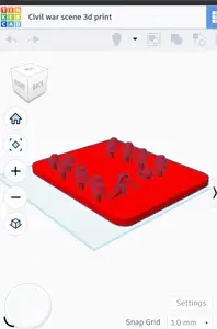 Civil war scene 3d print