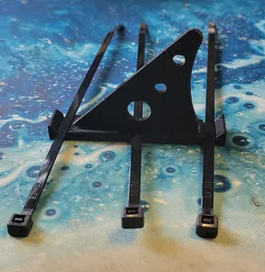 Chain oiler guide / toe chain guard with zip tie channels