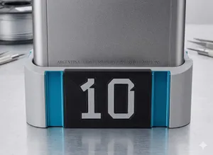 Kemei Shaver Barber Stand - Legend Argentina #10 Design