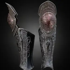 VARGRAM THE RAGING WOLF GREAVES AND KNEE PLATES life size cosplay armor - Elden Ring Fan Art