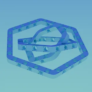 Lego Technic hexagonal frames