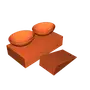 dog bowl for water and food ( the ramp is for puppies )