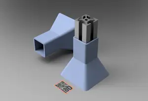 2020 T- Slot Foot Cap / Floor Mount Aluminium Profile - Flangia Base a Pavimento Profilo 2020